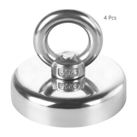 Stück Neodym-Ösenmagnet, 32 mm, 30 kg, superstarker Magnet, Hakenmagnet (1/4)