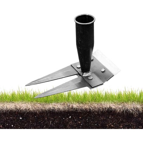 2-Tooth Carbon Steel Weeding Rake, Garden Rake, Garden Tool Rake, Detachable Heavy-Duty Double-Sided Metal Garden Rake for Backyard Farm (1/5)