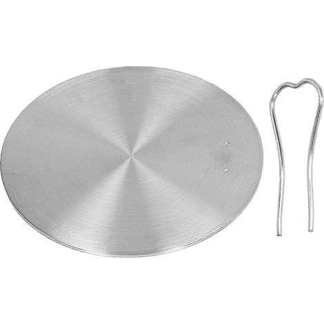 Plaque de diffusion de chaleur en acier inoxydable pour induction, compatible avec les plaques électriques à induction, adaptateur pour la cuisine domestique, n° 16, 15,5 cm / 6,1 pouces (1/5)