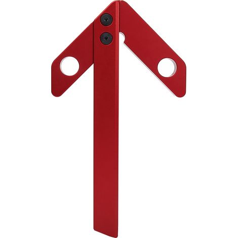 Guide d'angle droit de charpentier 45/90 degrés, règle en forme de cœur rond (1/5)