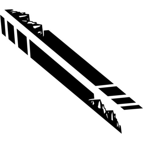 Autocollant pour Voiture Décoratif en PVC Noir, Ensemble 1 Set, Style Élégant et Délicat, Protège la Peinture sans L'abîmer, pour Carrosserie Automobile (1/5)