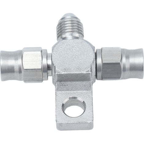 Flexible de frein AN-3 en forme de T avec raccords d'extrémité en acier inoxydable pour pièces automobiles (1/5)
