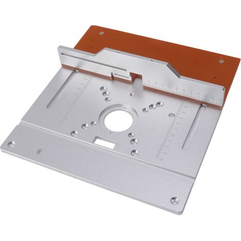 Plaque d'insertion en aluminium pour table de défonceuse, table pour établis de menuiserie, plaque pour défonceuse, outils à bois, fraiseuse, machine à affleurer (1/5)