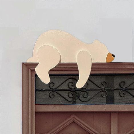 Ornement ours en PVC, décoration de bureau pour bibliothèque et cheminée B-- (1/5)