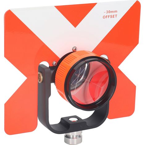 Prisme de chantier à bascule 64mm, miroir de mesure pour station totale, lentille 0/-30mm, accessoire topographique précis (1/5)