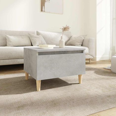 Table d'appoint et bout de canapé - Table Café Gris béton 50x46x35 cm Bois d'ingénierie BV657045 - BonneVie (1/5)