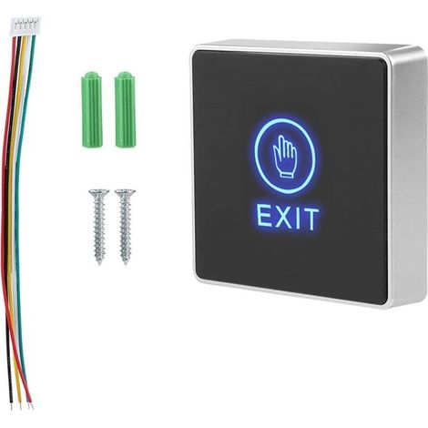 Bouton de déverrouillage du Bouton de déverrouillage du Bouton de déverrouillage de la Porte Voyant LED pour système de contrôle d'accès de Porte avec Voyant Bleu,de Sortie