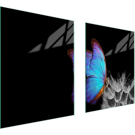 GLASSCHUTZPLATTE FÜR HERD 85x52 BUTTERFLY (1/5)