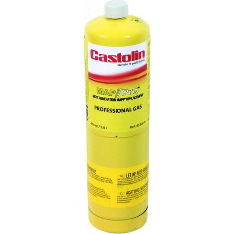 Castolin – Bouteille de gaz MAPP 450g – Gaz pour soudure et découpe à flamme – Compatible avec outillage spécialisé – Retrait magasin Montpellier
