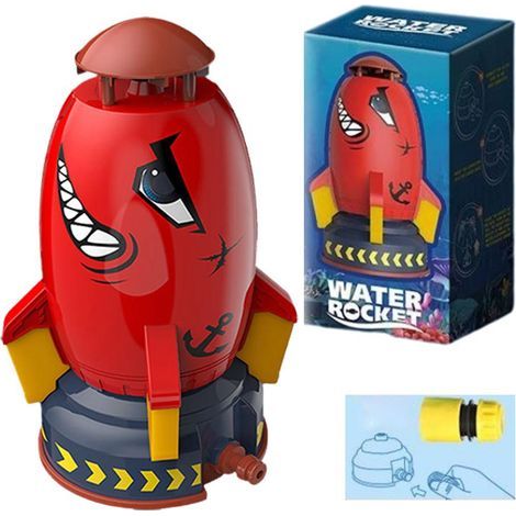 Arroseur fusée volante, arroseur spatial, jeu rotatif pour enfants Z0L2Rouge, raccords sans eau (1/5)