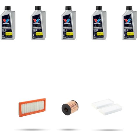 Kit tagliando 3 FILTRI e 5L OLIO compatibile con Citroen C5 Aircross 1.6 thp 16v 110kw dal 2019 (1/5)