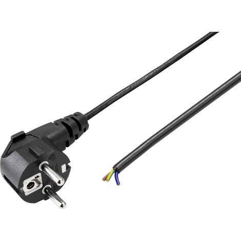 Sygonix SY-5044220 Strom Anschlusskabel Schwarz 1.50 m