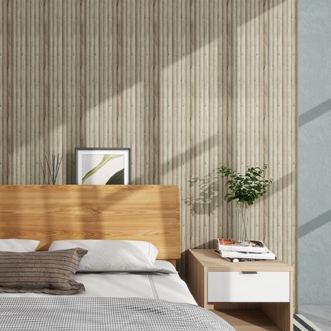 Panel revestimiento pared 270x25x1.6 cm alistonado efecto madera 3D poliestireno Calora Bold Line Mistic (0.68 m²/ud). Caja 3uds (2,04 m²/caja) (1/5)
