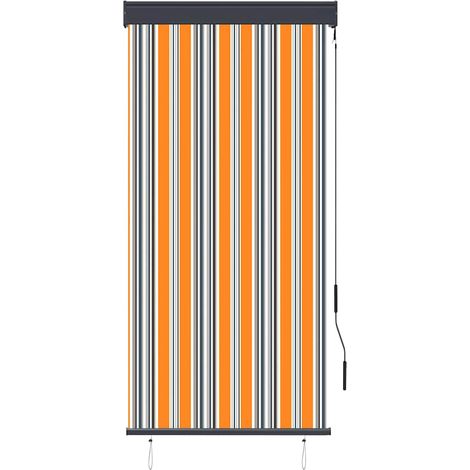 Maison Exclusive - Tenda a Rullo per Esterni 80x250 cm Giallo e Blu (1/5)