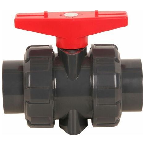 Vanne double union à coller diam 25 mm vanne boisseau pvc robinet boisseau sphérique robinet a bille sphere pour piscine,DN20 (Diamètre Interne 25mm)