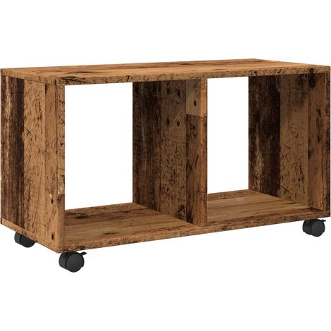Maison Exclusive - Mobiletto con Ruote Legno Antico 72x33x42,5 cm in Truciolato