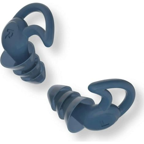 Bouchons d'oreilles 2021 pour dormir, bouchons d'oreilles réutilisables, bouchons d'oreilles antibruit, pour étudier, voyager (lot de 2 bleus) (1/5)