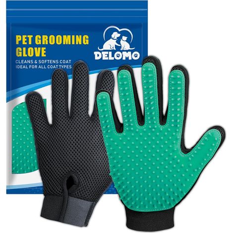 Hair Grooming Gloves for Cats and Dogs with Short or Long Hair (1/5)