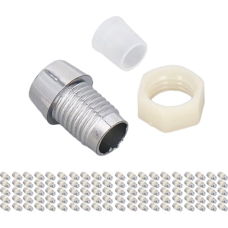 Kit de 100 supports LED 5 mm en plastique, clips de fixation pour panneaux, couleur argent. (1/5)