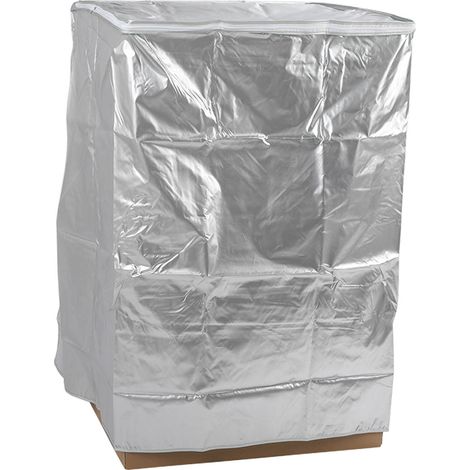 Housse pour machine à laver imperméable, anti-poussière et solaire avec fermeture éclair, en tissu Oxford. Protégez votre machine à laver avec cette housse de linge pour la maison et la cuisine. Gris (1/5)
