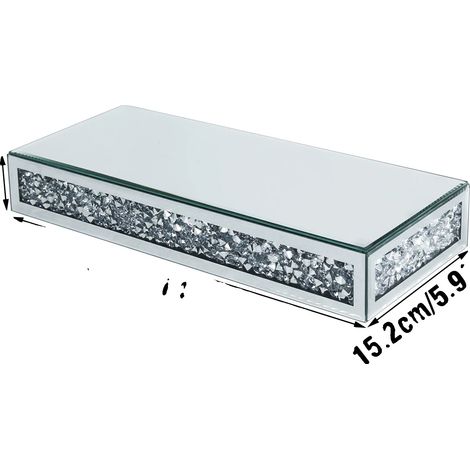 Étagère flottante murale, design moderne, matériau durable, Argent (1/2)