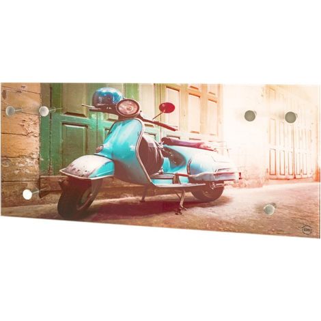 Patère Murale 6 Crochets "Scooter" 70cm Multicolore (1/2)