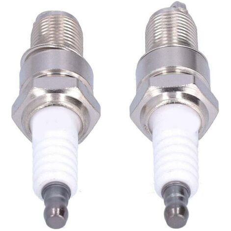 Lot de 2 bougies d'allumage F6RTC pour MTD 95110292 75110292 Torch Engine 131039 Tondeuse à gazon (1/4)