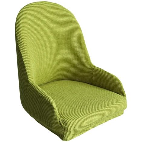 Coprisedia con schienale elastico a forma di aletta, ideale per computer, caffetterie e studi, colore verde.
