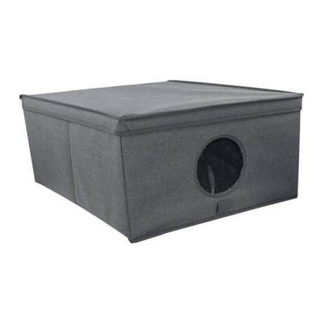 la-ka-pe Caja plegable M gris 48x36x19 cm (1/3)