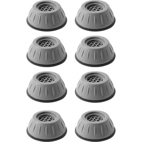 Set mit 8 Antivibrations-Gummipads, feuchtigkeitsbeständig, geräuschdämpfend, rutschfest, für Waschmaschinen, Kühlschränke, Tische und Möbel (1/5)