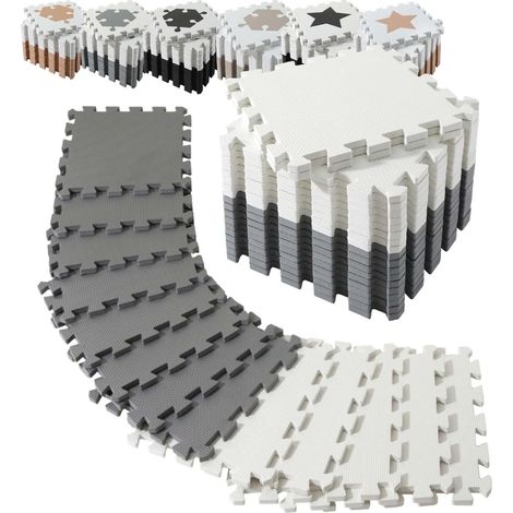 Tapis de Sol Puzzle 20 Pièces EVA Mousse Épaisse avec Sac de Rangement - Protection Sol Fitness Gym (1/5)