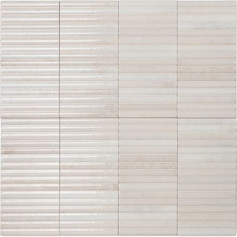 Carrelage Mur Ceramic Connection White Brillante 15 x 30 cm