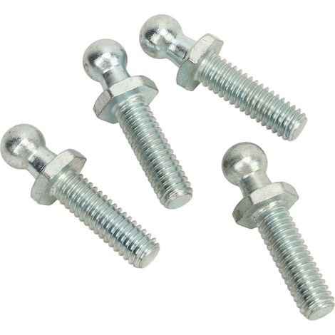 4 x 10-mm-Kugelgelenke zum Einschrauben mit 5/16-18-Gewinde, hohe Härte, stabil und robust, Set mit Unterlegscheiben für Kofferräume, Wohnmobile und Pkw, 1 Zoll (1/5)