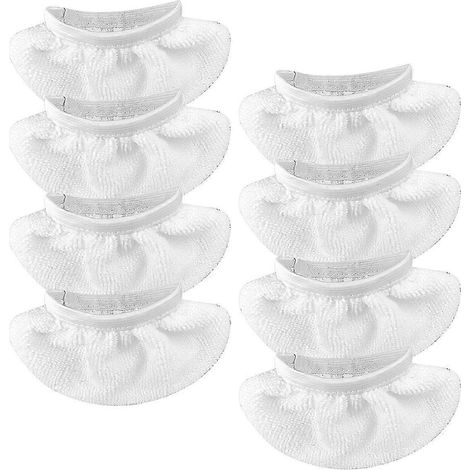Lot de 8 lingettes pour balai vapeur AURA, compatible avec les nettoyeurs vapeur portables. (1/5)
