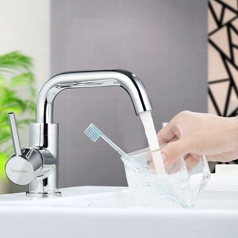 Mitigeur de cuisine avec bec pivotant à 360° et cartouche céramique, mitigeur de cuisine et de salle de bain 1