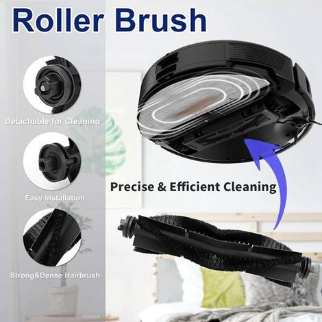 1 set of colors: see photo. Material: plastic. Compatible with the Eufy X8 Pro robot vacuum cleaner. (1/5)