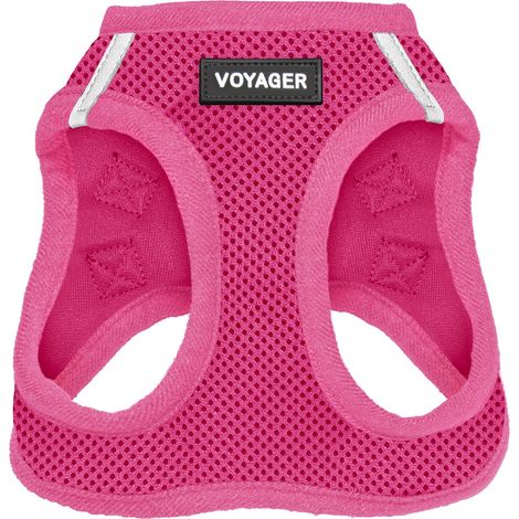 Voyager Step-In Air Hundegeschirr by Best Pet Supplies - All Weather Mesh Step in Vest Harness für kleine und mittlere Hunde, Fuchsia, size M - Brust 40- 45 cm