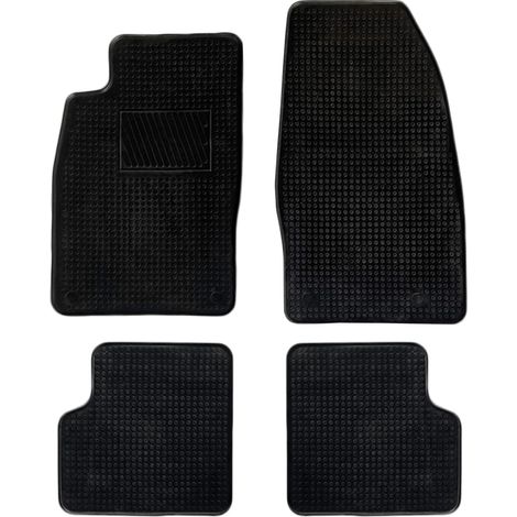 Lupex shop - Set da 4 tappetini in gomma per auto compatibili per Corsa, adatto a tutte le stagioni, nero, sagomati anteriori e posteriori - KA8455 (1/3)
