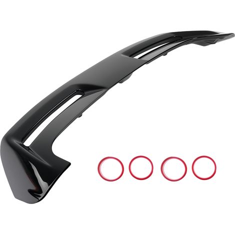Rear Trunk Spoiler Wing Lip Gloss Black ABS for Ford Focus MK3 MK3.5 2012-18 (1/5)