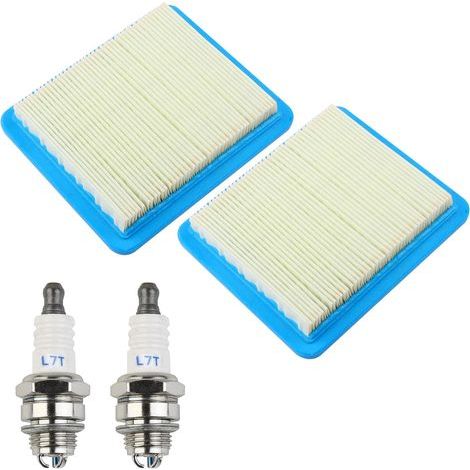 2 Pièces Filtre à Air y Bougies D‘allumage pour Briggs & Stratton Moteurs Remplace Filtres de Tondeuses Accessoires (1/5)