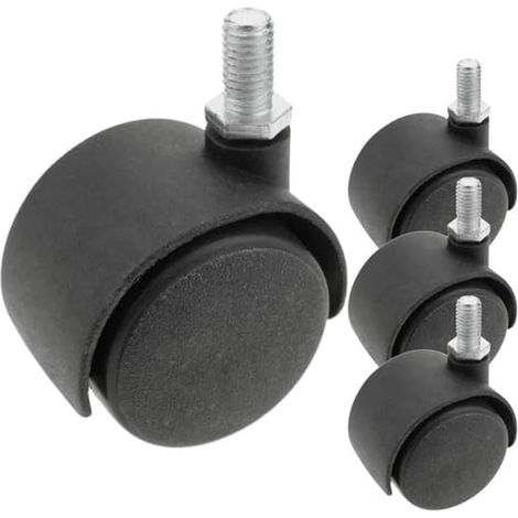 Kippen 1615X1 - SET DI 4 RUOTE GEMELLATE DA MM.40 CON PERNO FILETTATO M8 (1/5)