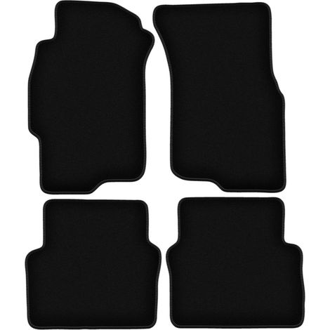 Alfombrillas b谩sicas de terciopelo negro para: Rover 400/45 sed谩n (1998-2005) (1/5)