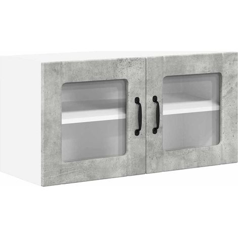 Meubles de Rangement,Armoire de cuisine Gris béton 80 x 31 x 40 cm Bois d'ingénierie CFW537865 (1/5)
