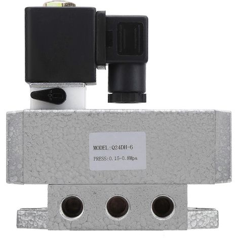 Électrovanne G1/8 pouce, 2 ou 4 voies, carrée, simple face, Q24DH-6DC24V