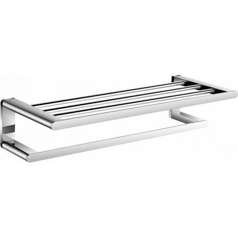 Rack porte-serviettes PURE laiton chromé (1/2)