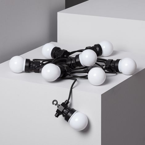 Guirnalda de Bombillas LED Solar Exterior Kuiper 7m Blanco