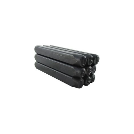HOTECHE numeracion acero golpe 6 mm 0/9 , Numeración de acero de golpe de 6mmNúmeros del 0 al 9Con cajita de almacenamiento de plásticoAcero carbono. (1/5)