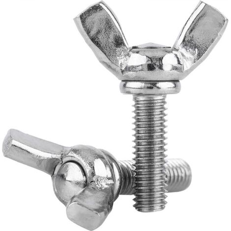 5Pcs M6 DIN316 304 Stainless Steel Wing Bolt (M612) (1/2)