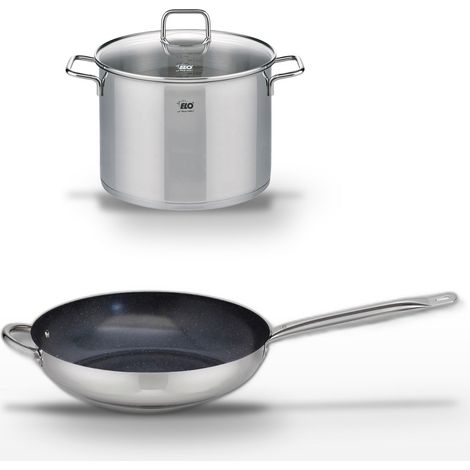 Lot Poêle 32 cm & Faitout 26 cm Elo Profi Therm Platinum (1/5)