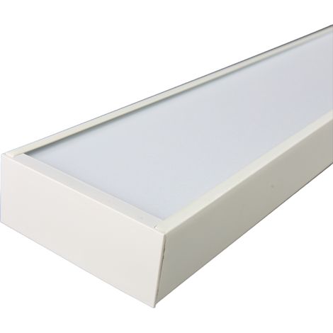 Jandei - Regleta lineal metálica 48W 1200x100mm colgante 4200K IP20 marco blanco